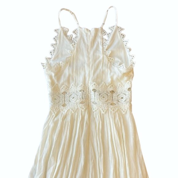 Lulus This is Love Lace Maxi Dress Lined Womens Size Small S White NWT - Picture 15 of 16